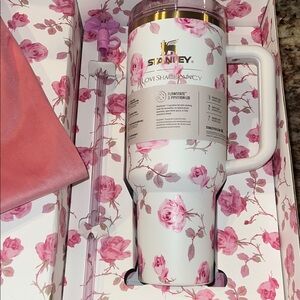 Stanley Pink Rose Tumbler with Handle